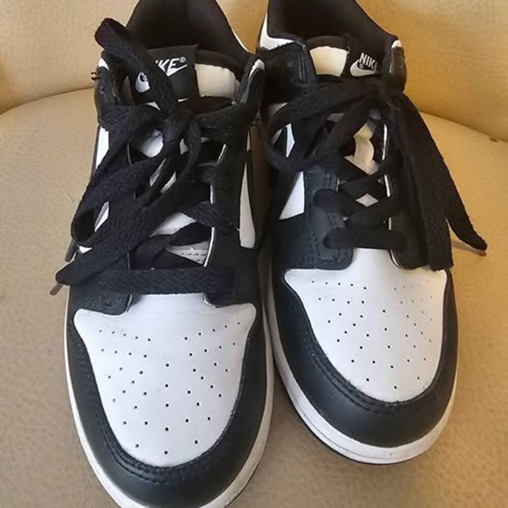 Nike Dunk Low Black & White – Youth 3Y